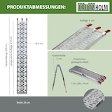 thumbnail of TRUTZHOLM 1 x Auffahrrampe klappbar 228 cm Traglast 340 kg Alu grau gelocht Rampen Motorradrampe