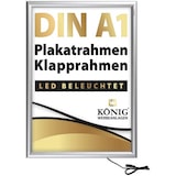 thumbnail of Dreifke® LED Plakatrahmen DIN A1 | LED beleuchtet | 25 mm Alu Profil | entspiegelt