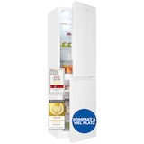 thumbnail of Exquisit Kühl-Gefrierkombination, Kühlschrank mit Gefrierfach, 247 Liter, Schnellgefrieren, 4 Ablagen, KGC5250-85-NF-040D weiss