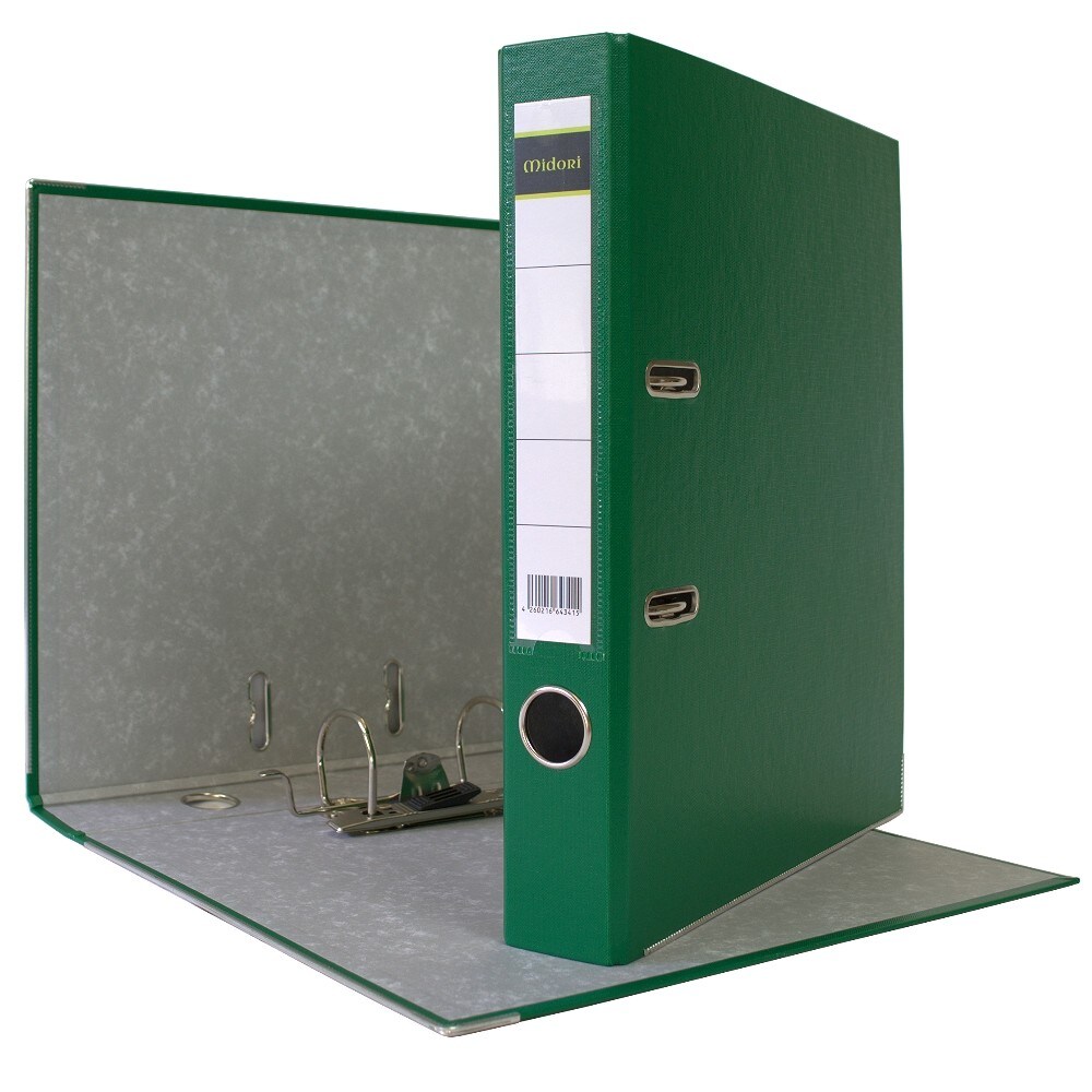 600 x Akten-Ordner PP A4 50 mm Grün Kunststoff Archiv Büroordner Ringordner