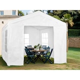 thumbnail of METRO PROFESSIONAL Gazebo per eventi con parete laterale Blenheim, acciaio/poliestere, 3 x 4 m, idrorepellente, bianco