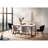 thumbnail of Esszimmertisch 200x100x76 cm Akazie Massivholz Metall Esstisch Loft-Style, Küchentisch mit Metallbeinen, Holztisch Industrial Groß, Speisetisch