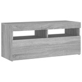 thumbnail of vidaXL TV-Schrank mit LED-Leuchten Grau Sonoma 90x35x40 cm