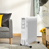 thumbnail of Tarrington House Radiador de aceite OR2425, 24 x 50 x 60 cm, 2400 W, termostato, protección contra sobrecalentamiento, móvil, blanco