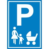 thumbnail of Mutter und Kind Parkplatz Aufkleber Familien Parkplatz A8 (52x74mm)