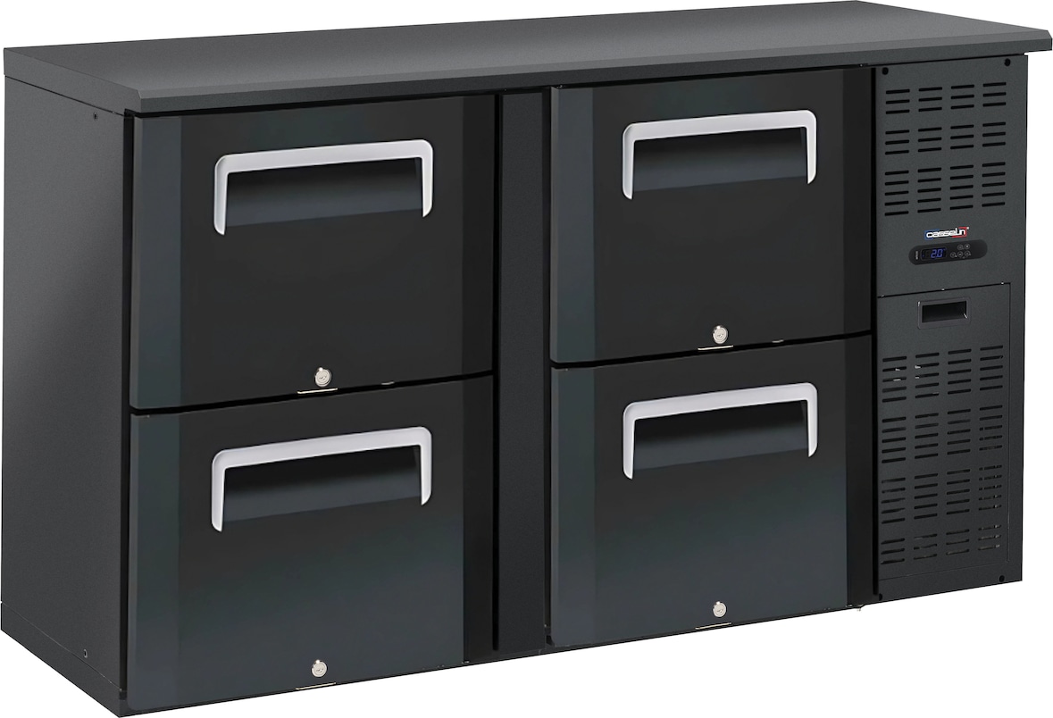Barkühlschrank 2 x 2 Schubladen CAB22T Casselin