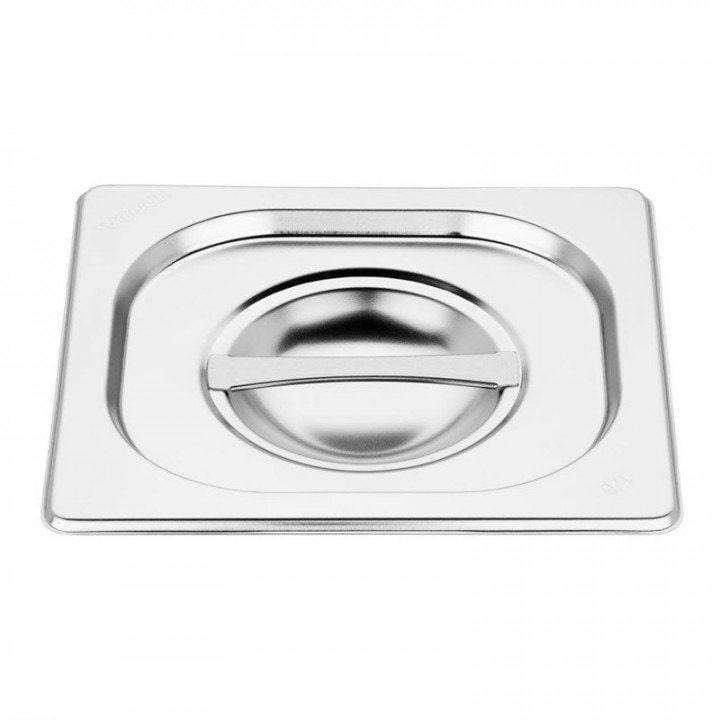 Set di contenitori Gastronorm in acciaio inox Vogue 6X1/6 con coperchio