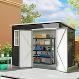 thumbnail of Outsunny-Gartenschuppen-260L x 177B x 190H cm-Dunkelgrau