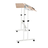 thumbnail of Arbeitstisch / Schreibtisch WORKSTATION I 80 x 60 cm weiß / eiche hjh OFFICE