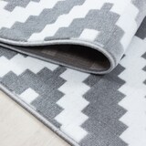 thumbnail of Teppich Waschbar Geo-Muster Modern Strapazierfähig Esszimmer Flur Läufer Grau 80x300 cm OEKO-TEX Schadstoffgeprüft – INN von Kadima Design