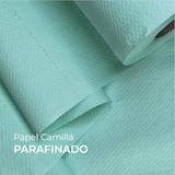 thumbnail of Papel Camilla Parafinado Antigoteo Verde 60 cm x 70 m | 4 Rollos Sin Precorte