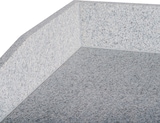 thumbnail of Romux® Pizzatisch 3 Türen 140x70 cm mit Arbeitsfläche aus Granit mit statische Kühlung | Pizzakühltisch aus Edelstahl