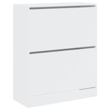 thumbnail of Helloshop26 - Armoire à chaussures range chaussures rangement meuble entrée couloir salon 80 x 34 x 96,5 cm bois d'ingénierie blanc 02_0021507
