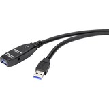 thumbnail of Renkforce USB-Kabel USB 3.2 Gen1 (USB 3.0 / USB 3.1 Gen1) USB-A Stecker, USB-A Buchse 20.00 m Schwar
