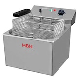 thumbnail of MBH - Elektrische frituurpan van 10 liter voor de horeca. Tafelmodel frituurpan met 3 manden voor gebruik in bar- en restaurantkeukens.