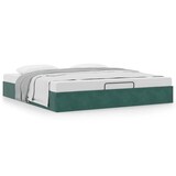 thumbnail of vidaXL Ottoman-Bett ohne Matratze Dunkelgrün 180x200 cm Samt