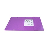 thumbnail of Exacompta  Cod. 55826E - Cartella 3 lembi con elastici Maxi Capacity Iderama cartoncino lustré 425 g/mq - 24x32cm viola  - Confezione da  25 pz.