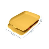 thumbnail of Set 2 bandejas de sobremesa Leitz Cosy, amarillo