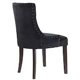 thumbnail of Set van 4 eetkamerstoelen Aberdeen Fluweel zwart/antiek