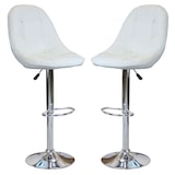 thumbnail of BUFORD set di 2 sgabelli alti in metallo colore Bianco