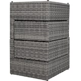 thumbnail of tectake Wicker loungeset San Domino met aluminium frame - lichtgrijs/donkergrijs - 405092