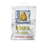 thumbnail of Borsa frigo rigida metallizzata a fondo piatto - 32 x 44 x 20 cm (ap. x alt. x soffietto) - vol. 34 L - isolamento in schiuma LDPE - per 40 pz.