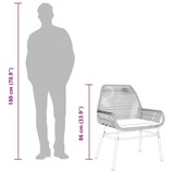 thumbnail of vidaXL 5-tlg. Garten-Essgruppe mit Kissen Braun Poly Rattan Glas