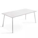 thumbnail of Ensemble table de terrasse et 8 fauteuils en métal blanc - Oviala