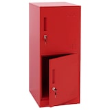 thumbnail of Décoshop26 - Metallspind/Aufbewahrungsschrank mit 2 Türen 90x38x45 cm rot 04_0008945