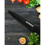 thumbnail of Set de couteaux avec support 8 pièces noir Herzberg HGMSN8BLK