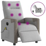 thumbnail of vidaXL Massagesessel Elektrisch Wolkengrau Stoff