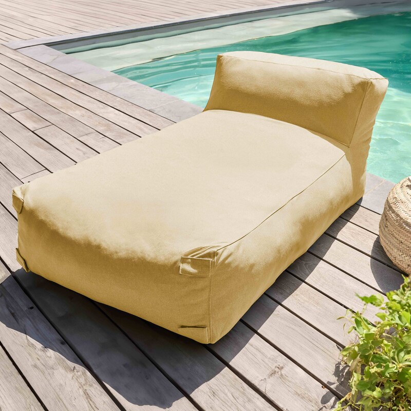 Oviala Modulaire tuinmeubelen voor 2 personen, met chaise longue, grijs