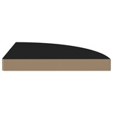 thumbnail of vidaXL Eck-Schweberegal Schwarz 35x35x3,8 cm MDF