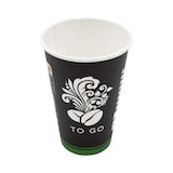 thumbnail of RIOBA To-Go Becher, Papier, 0.3 L, Ø 8 x 11.8 cm, schwarz, 20 x 50 Stück