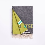 thumbnail of Benetton - Coperta 140x190 cm 320 GSM 60% cotone Marrone e verde