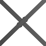 thumbnail of Conjunto de 2 Patas para Mesa Estilo Industrial 80x72 cm en Forma de X Patas de Muebles de Acero para Soporte con Protectores Tornillos de Montaje