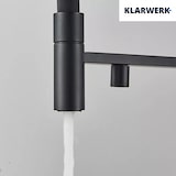 thumbnail of KLARWERK® Lana | Flex 3-Wege Armatur Edelstahl Schwarz matt|Filter Trinkwasser Wasserhahn Küche | Osmose Sprudel Mischbatterie U-Auslauf 3 Anschlüsse