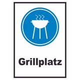 thumbnail of Grillplatz Schild A4 Rückseite selbstklebend