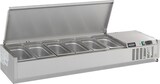 thumbnail of Aufsatzvitrine Albon | Edelstahl DEckelementl | 1/3 GN | HxBxT 22,5x120x39,5cm + CHEFGASTRO Geschirrtuch