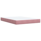thumbnail of vidaXL Boxspringbett mit Matratze Rosa 140x200 cm Samt
