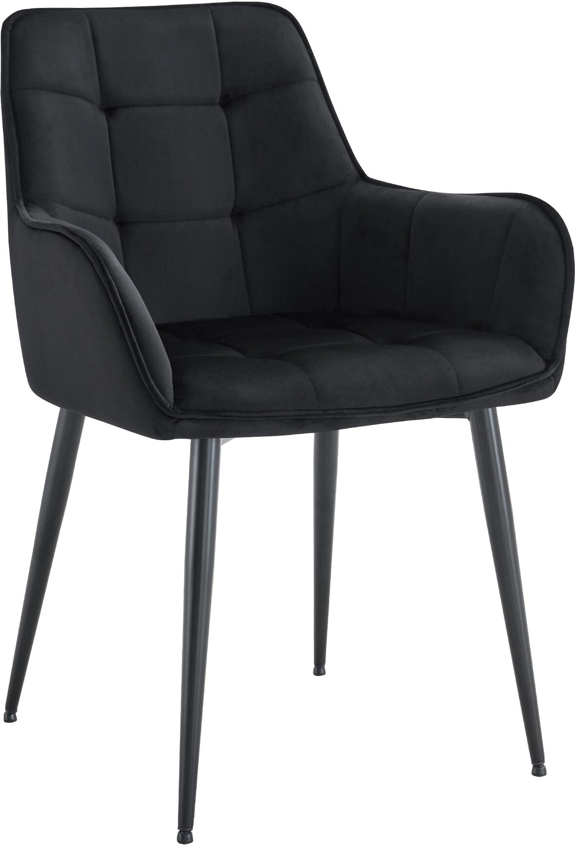 Esszimmerstuhl BOKEL - Kunststoff Schwarz 58x62x86 cm | Essstühle Esszimmerstühle Küchenstühle Wohnzimmerstühle