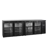 thumbnail of TEFCOLD Refrigerador backbar, acero y vidrio, refrigeración profesional, Negro