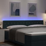 thumbnail of vidaXL LED Kopfteil mit LED-Lichtleisten Dunkelgrün 200 cm Polyester