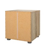 thumbnail of WellHome - Table de chevet avec 2 tiroirs en coloris Chêne et Blanc 40 x 41 x 43 cm - Segre Oak