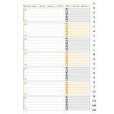 thumbnail of OXFORD Cahier ADRESSBOOK spirales 144 pages 80g réglure bi-colore 17x21cm Couverture polypro Gris