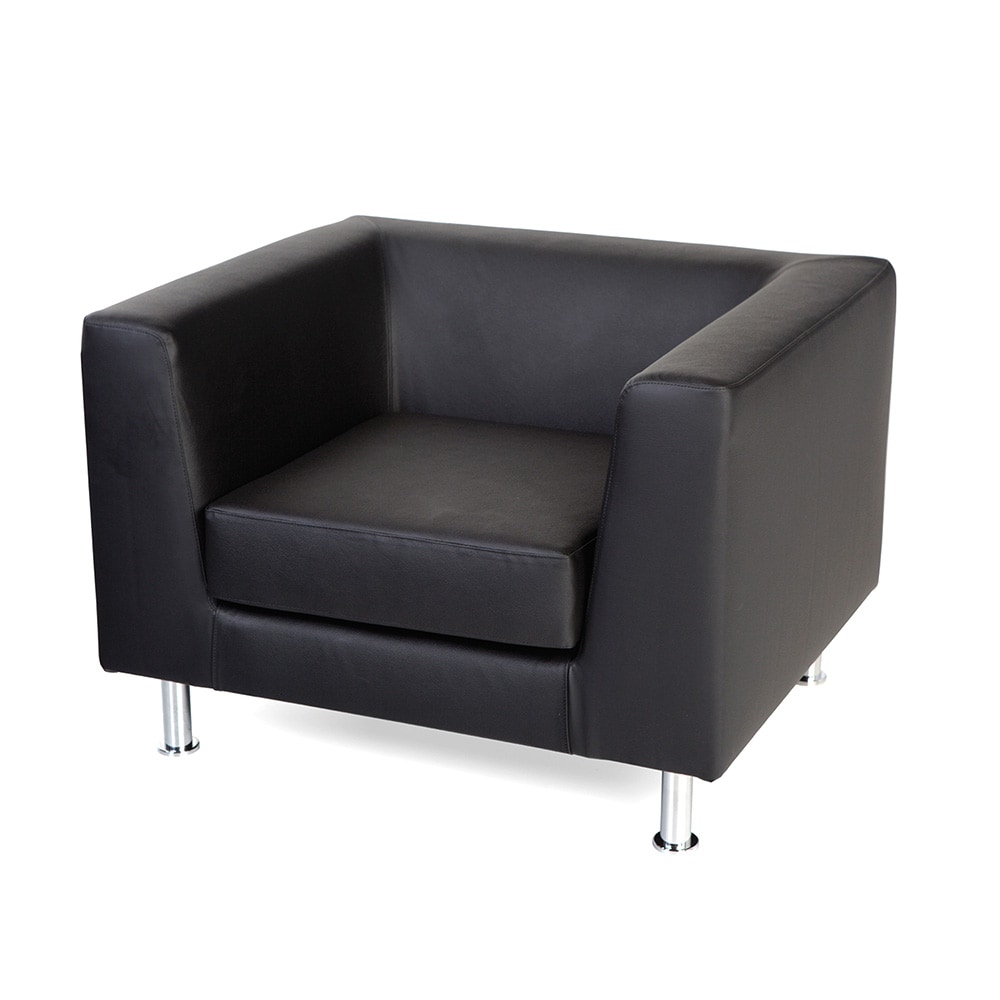 ROCADA, divano monoposto nero 95x66x77 cm