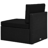 thumbnail of vidaXL Modulares Mittelsofa Poly Rattan Schwarz