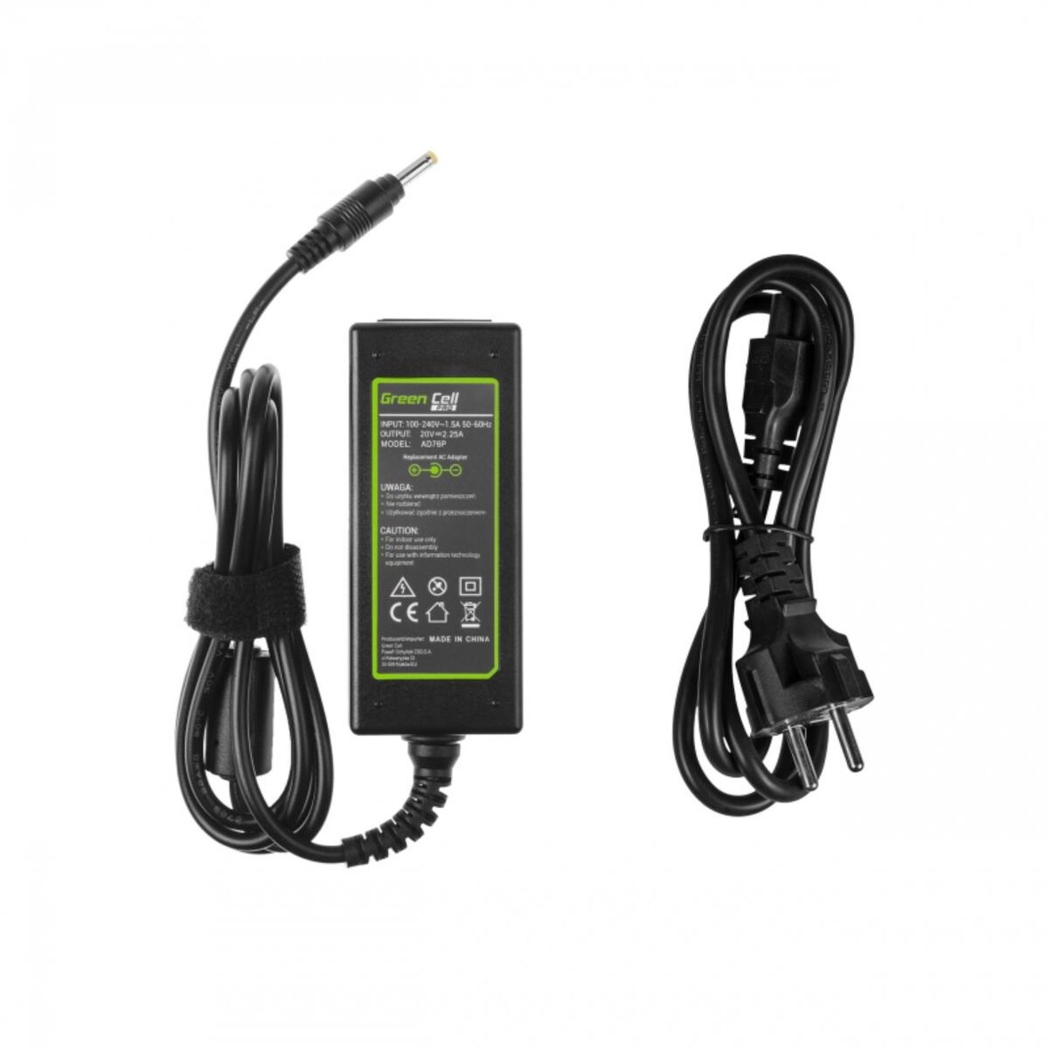Netzteil / Ladegerät Green Cell PRO 20V 2.25A 45W für Lenovo IdeaPad 100 100-15IBD 100-15IBY 100s-14IBR 110 110-15IBR Yoga 510