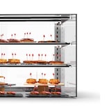 thumbnail of MBH - Vetrina espositiva neutra professionale 600 mm 2 ripiani vetri dritti. Espositore neutro da banco porta brioches per bar e pasticceria.