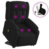thumbnail of vidaXL Massagesessel mit Aufstehhilfe Schwarz Stoff